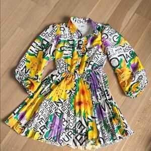 MSGM Colorful Floral Kids Dress